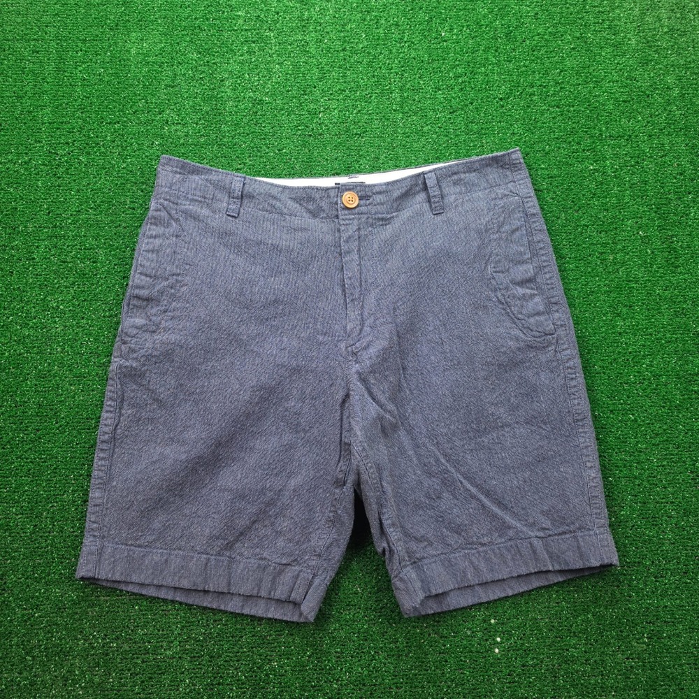 J Crew Linen‎ Cotton Beach Shorts Mens 33 Chino Flat Front Preppy Summer Casual
